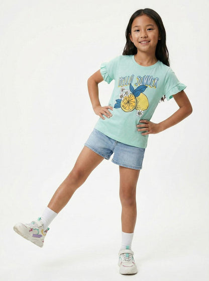 DU PAREIL GIRLS PRINTED T SHIRT