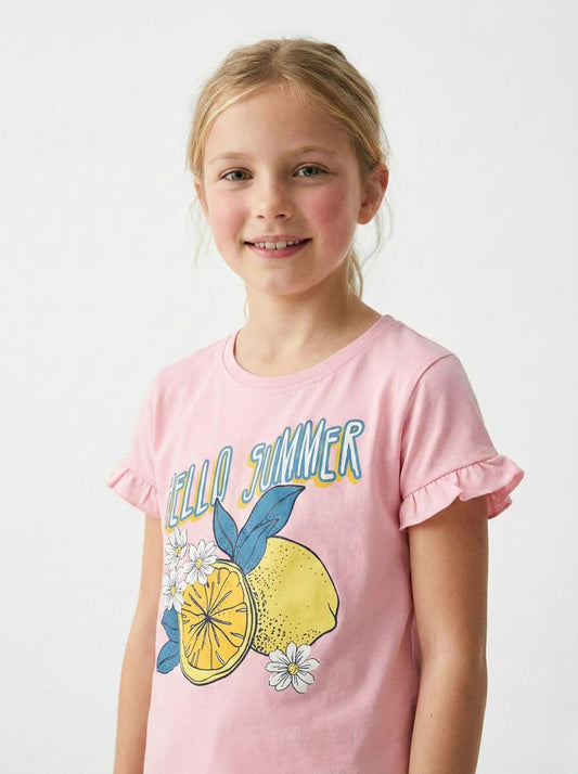 DU PAREIL GIRLS PRINTED T SHIRT
