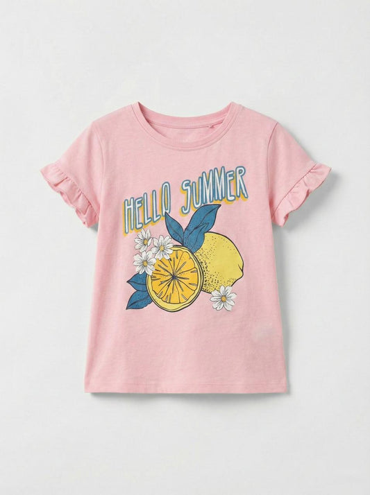 DU PAREIL GIRLS PRINTED T SHIRT