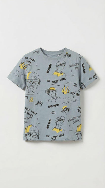 LCW Boys Graphic Printed T-Shirt