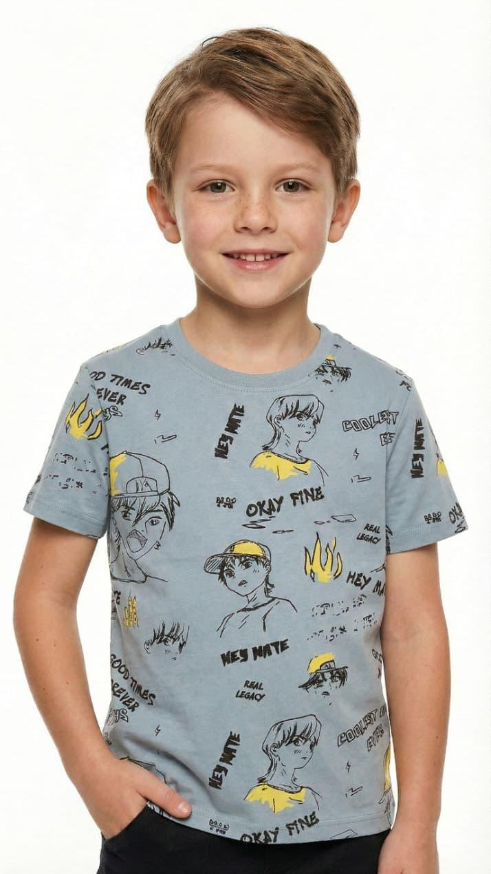 LCW Boys Graphic Printed T-Shirt