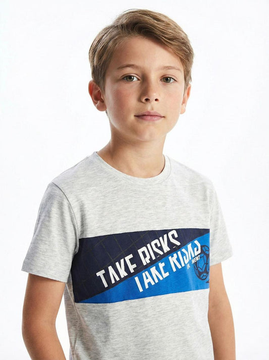 LCW Boys Panel Print T-Shirt