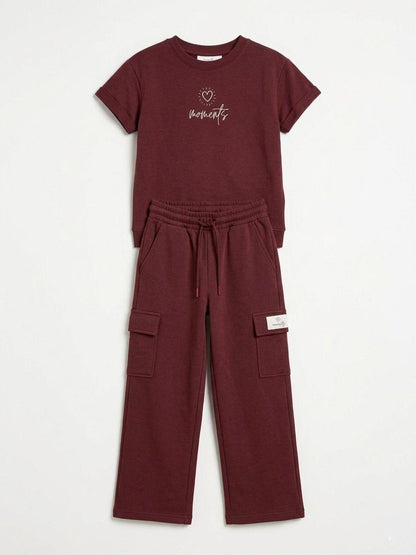 M&S Girls Cargo Co Ord Set