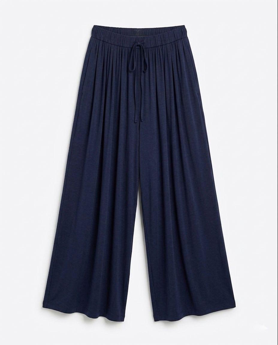 OYSHO Womens High-Waist Flowy Wide Leg Trouser