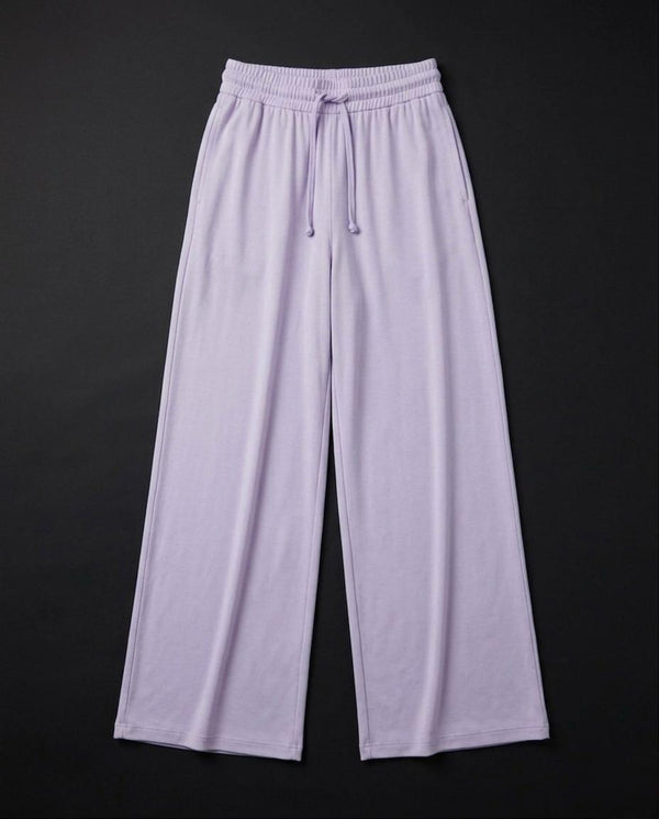 OYSHO Womens Lavender Wide Leg Trouser