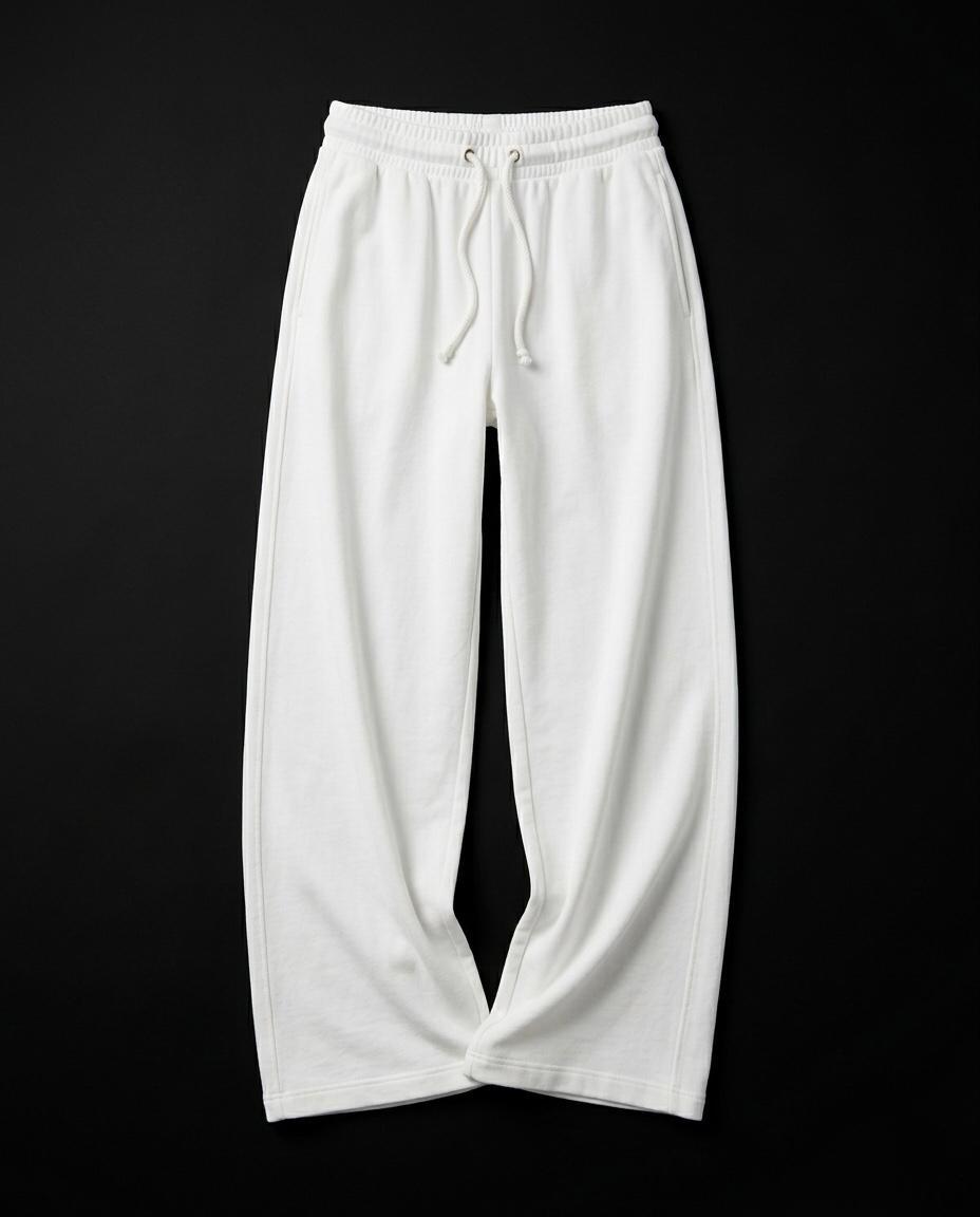 OYSHO Womens White Wide Leg Trouser