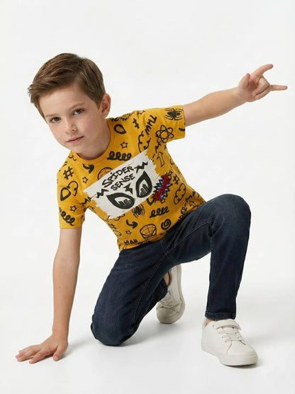 LCW Boys Spider Sense Graphic Print T-Shirt