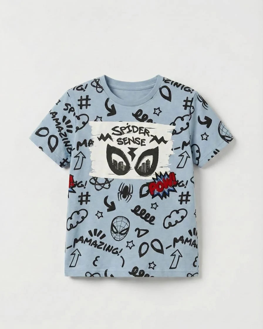 LCW Boys Spider Sense Graphic Print T-Shirt