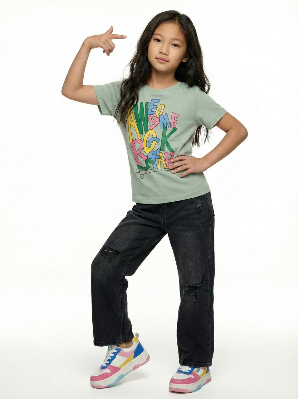 DU PAREIL GIRLS PRINTED T SHIRT