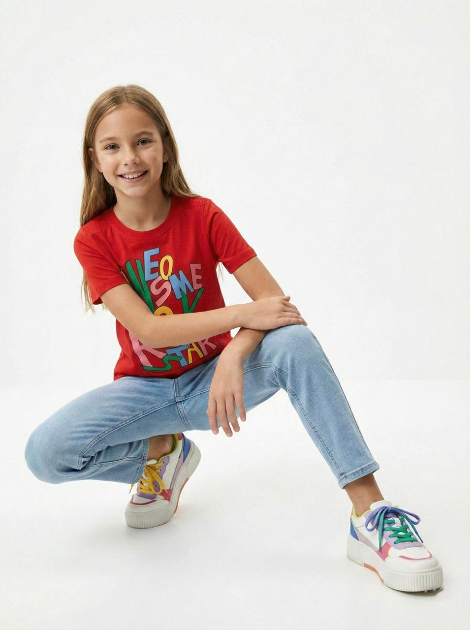 DU PAREIL GIRLS PRINTED T SHIRT