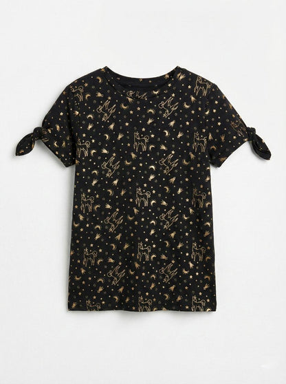 DU PAREIL GIRLS PRINTED T SHIRT