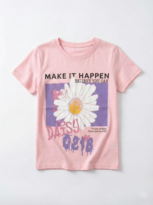 DU PAREIL GIRLS PRINTED T SHIRT