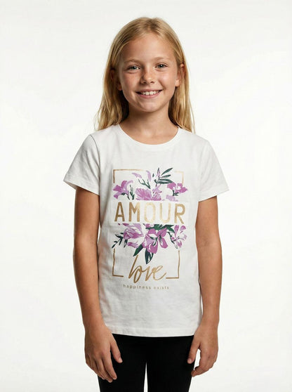DU PAREIL GIRLS PRINTED T SHIRT