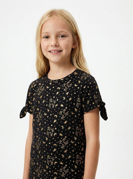 DU PAREIL GIRLS PRINTED T SHIRT