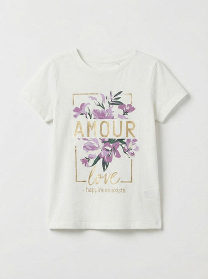 DU PAREIL GIRLS PRINTED T SHIRT