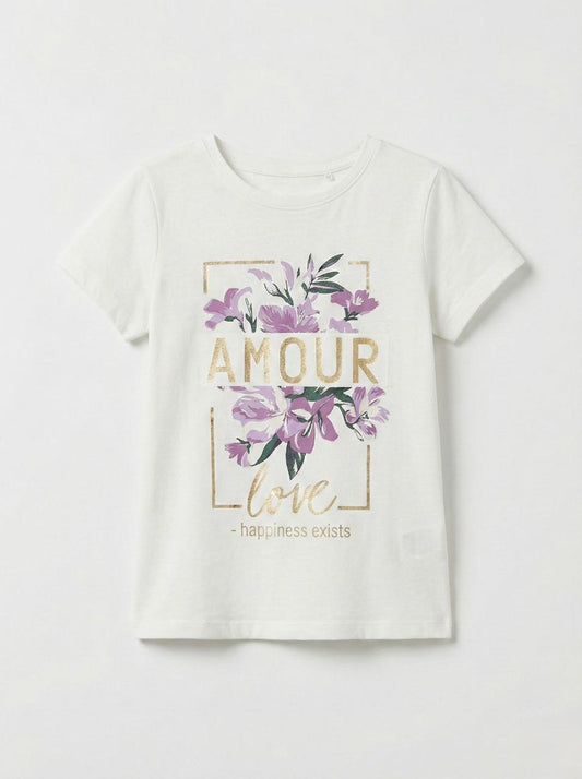 DU PAREIL GIRLS PRINTED T SHIRT