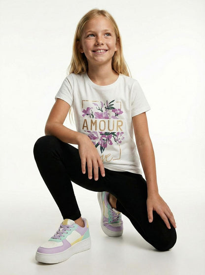 DU PAREIL GIRLS PRINTED T SHIRT