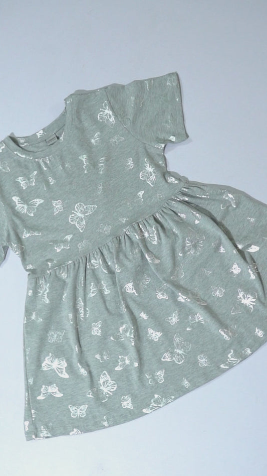 LC WAIKIKI Girls Printed Butterfly Dress